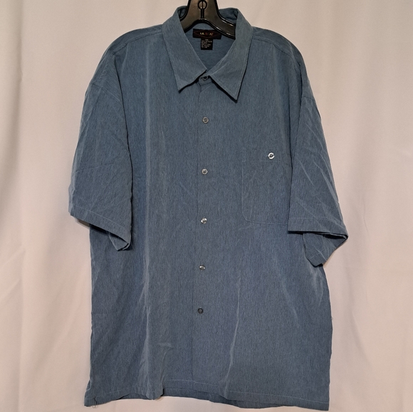 L.A. BEAT Other - L.A.BEAT Men's NWOT Blue Short Sleeve Dress Shirt Size 3XL